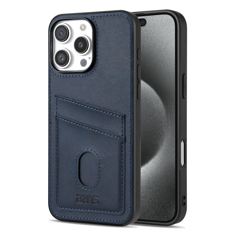 Classic Card Slot Leather Case for iPhone