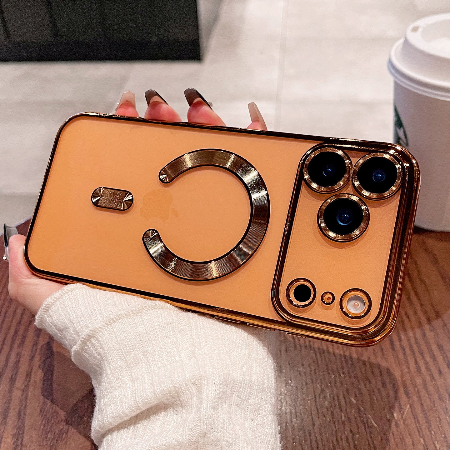 Lens Protection Plating Soft Case for iPhone