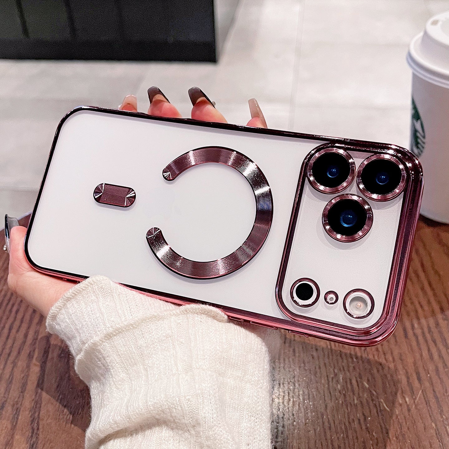 Lens Protection Plating Soft Case for iPhone