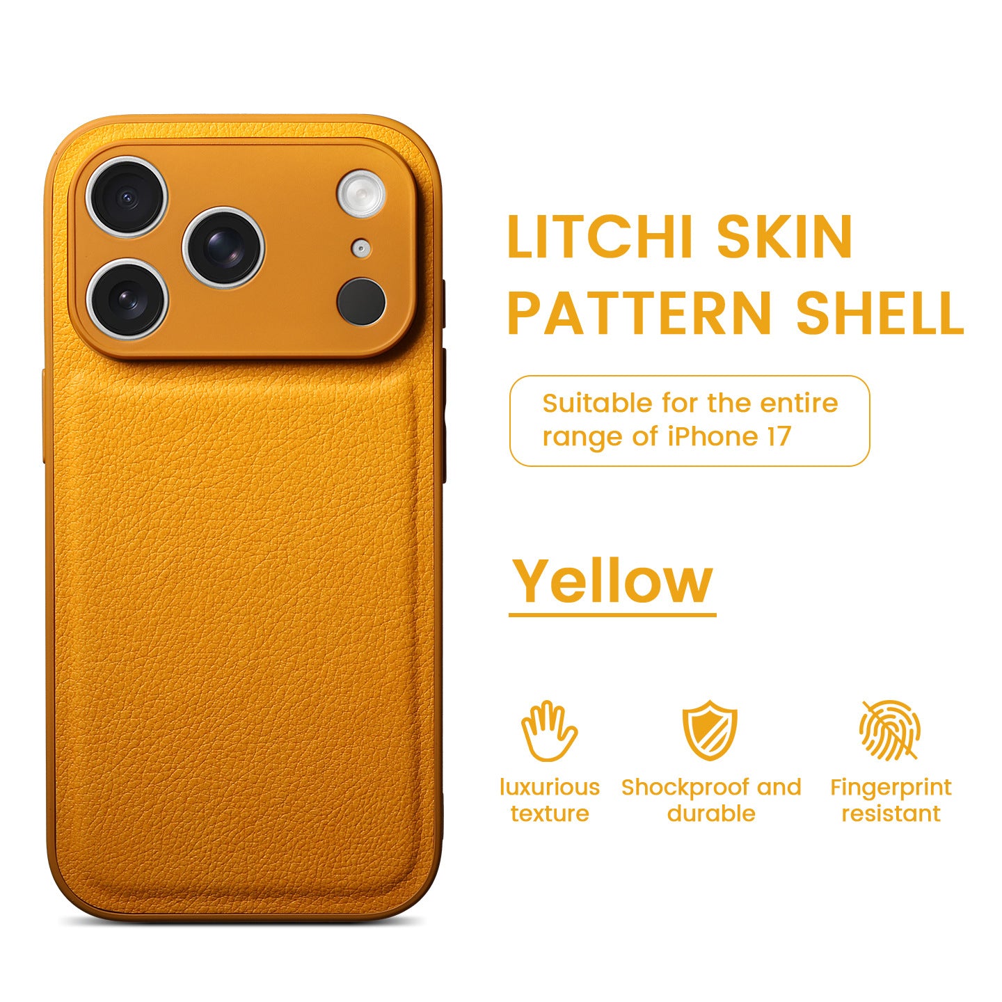 Litchi Grain Leather Case for iPhone