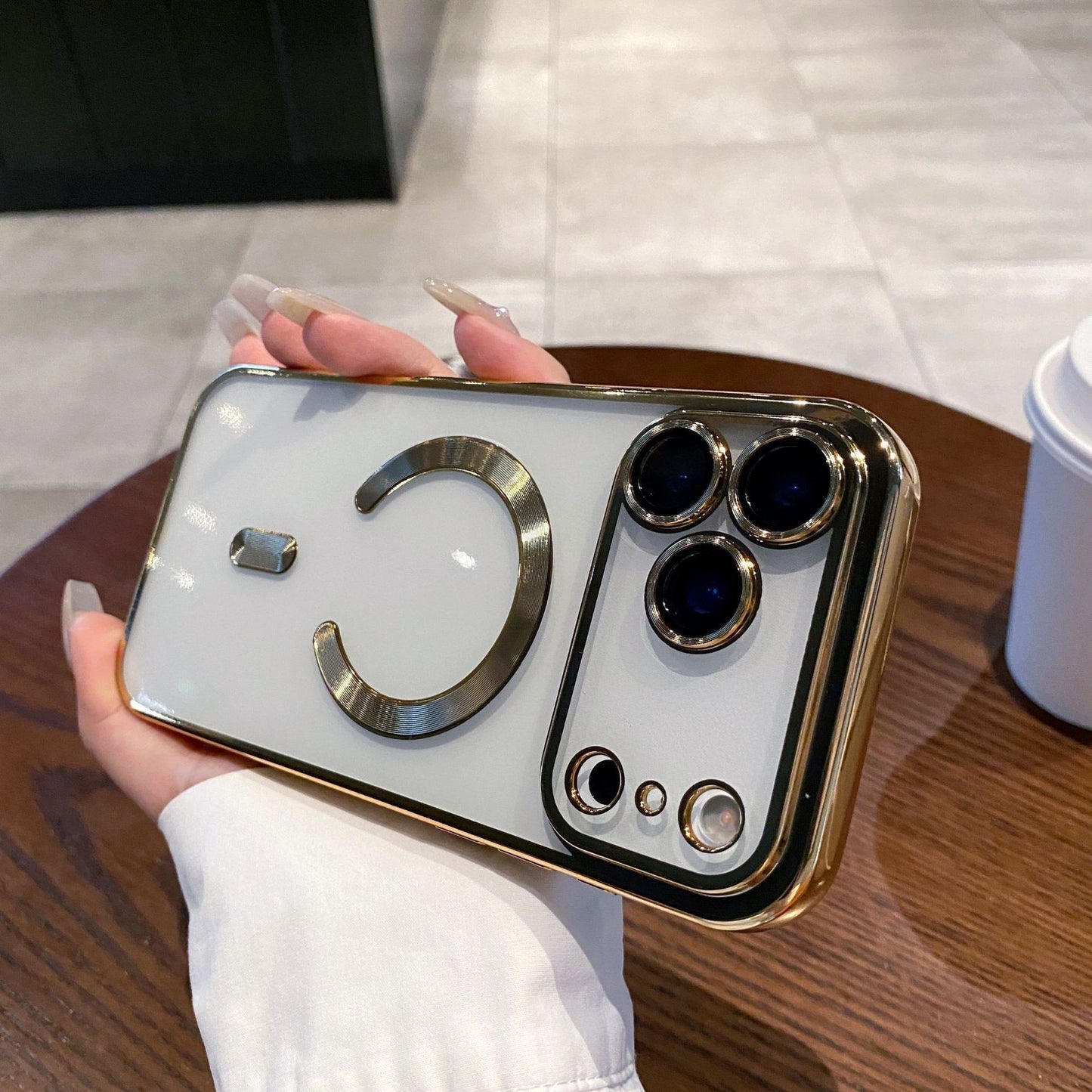 Lens Protection Plating Soft Case for iPhone