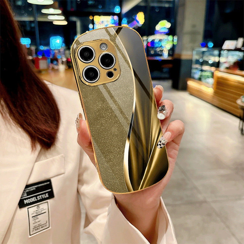 Oval Design Dazzle Color Flow Case For iPhone