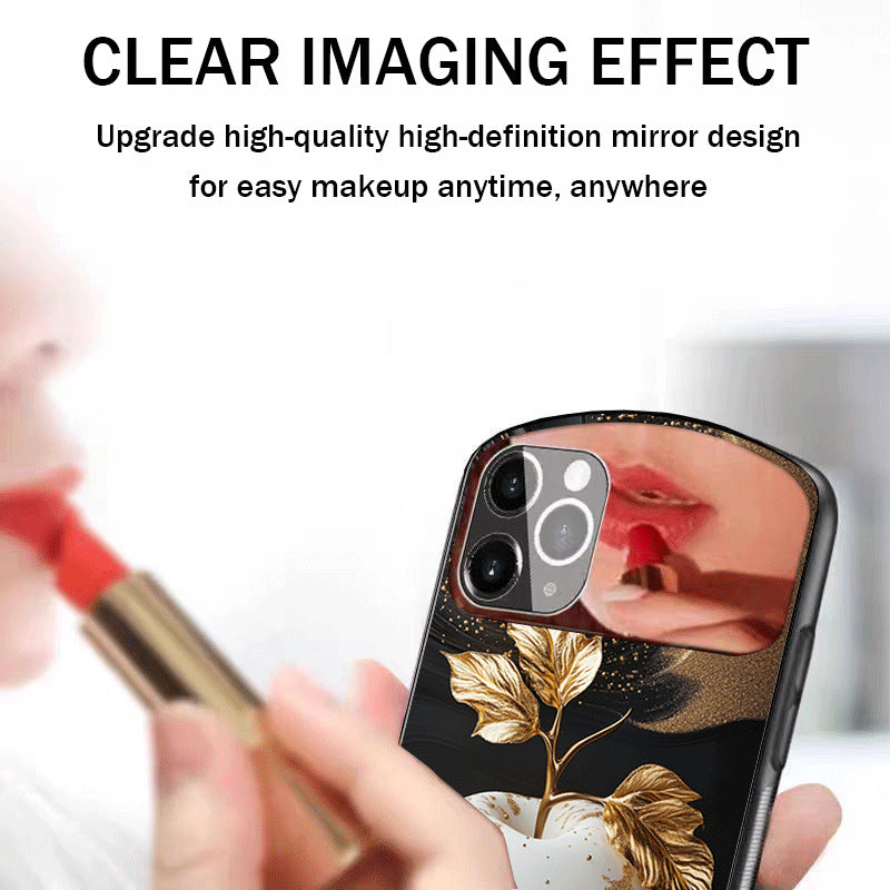 Makeup Mirror Oval Hard Case for iPhone