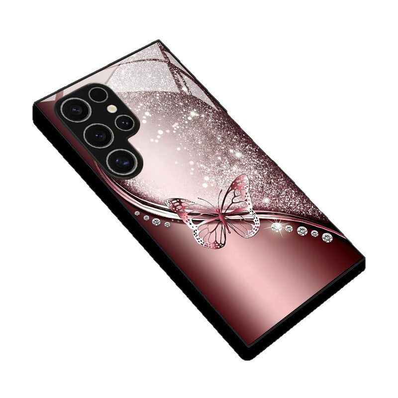Glitter Butterfly Hard Case for Samsung