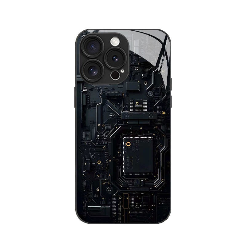 Chip Circuit Board Pattern Hard Case for iPhone