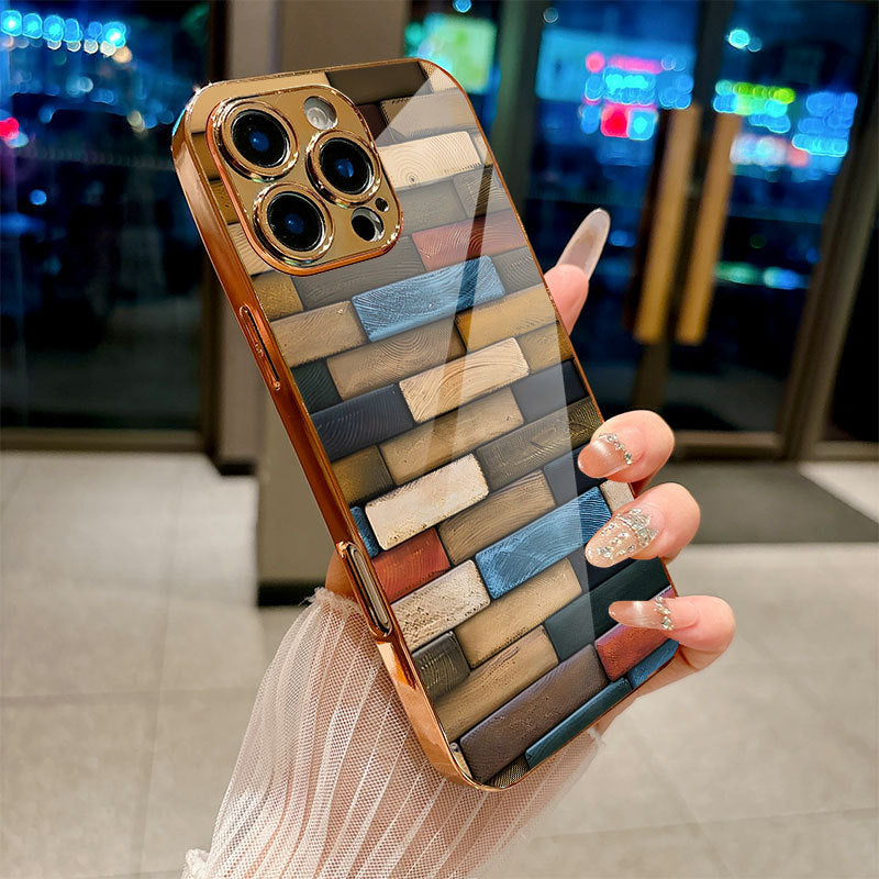 Colored Blocks Pattern Case for iPhone