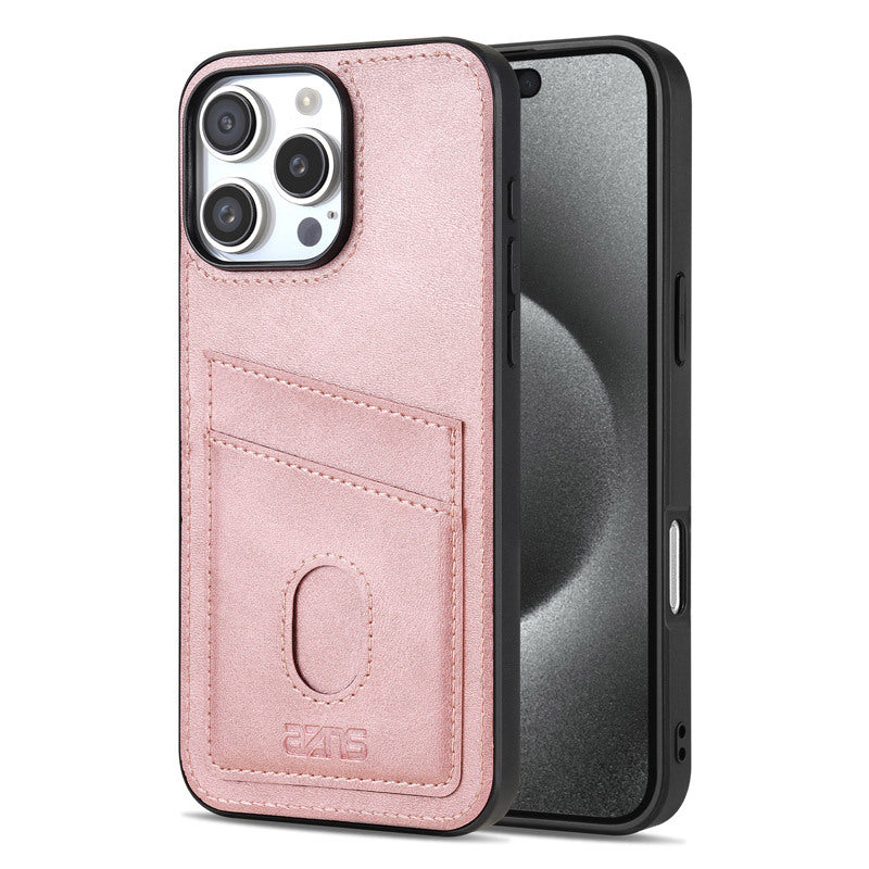Classic Card Slot Leather Case for iPhone