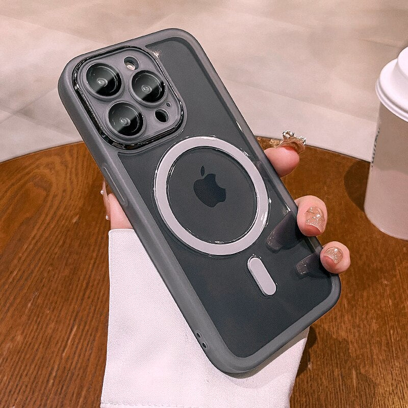 Transparent Lens Protective Soft Case For iPhone