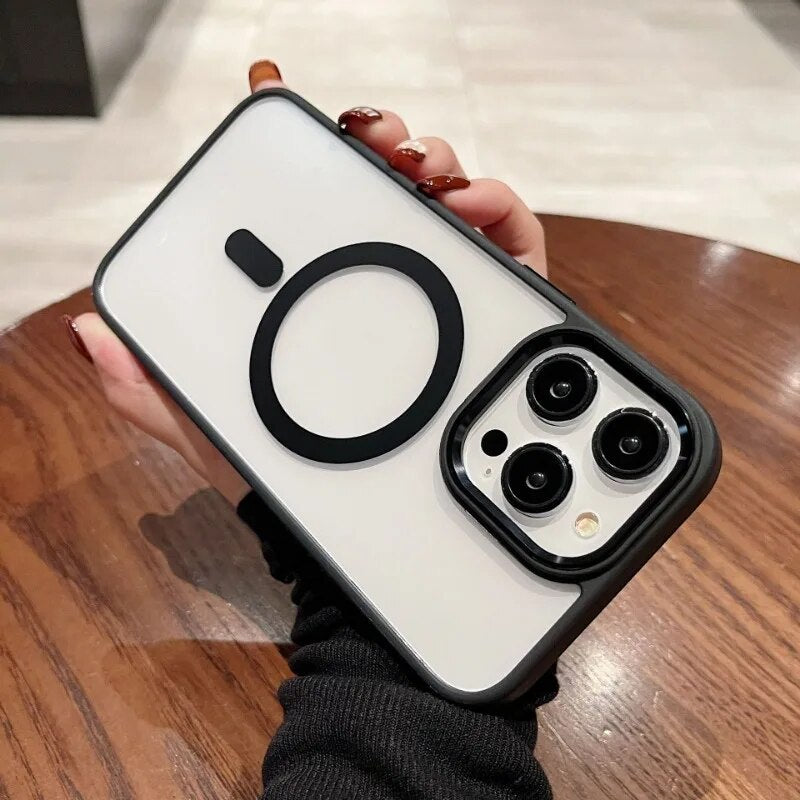 Soft Frame Transparent Case For iPhone