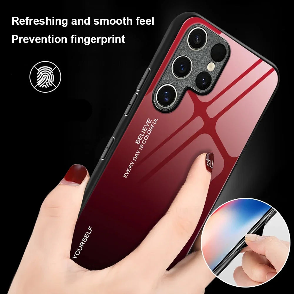 Gradient Tempered Glass Cover For Samsung