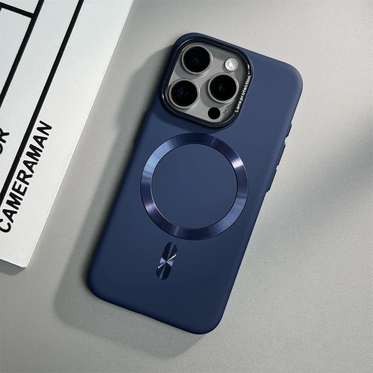 Lens Protection Matte Magnetic Case for iPhone