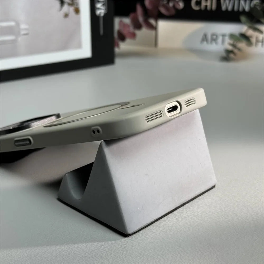 Lens Protection Matte Magnetic Case for iPhone