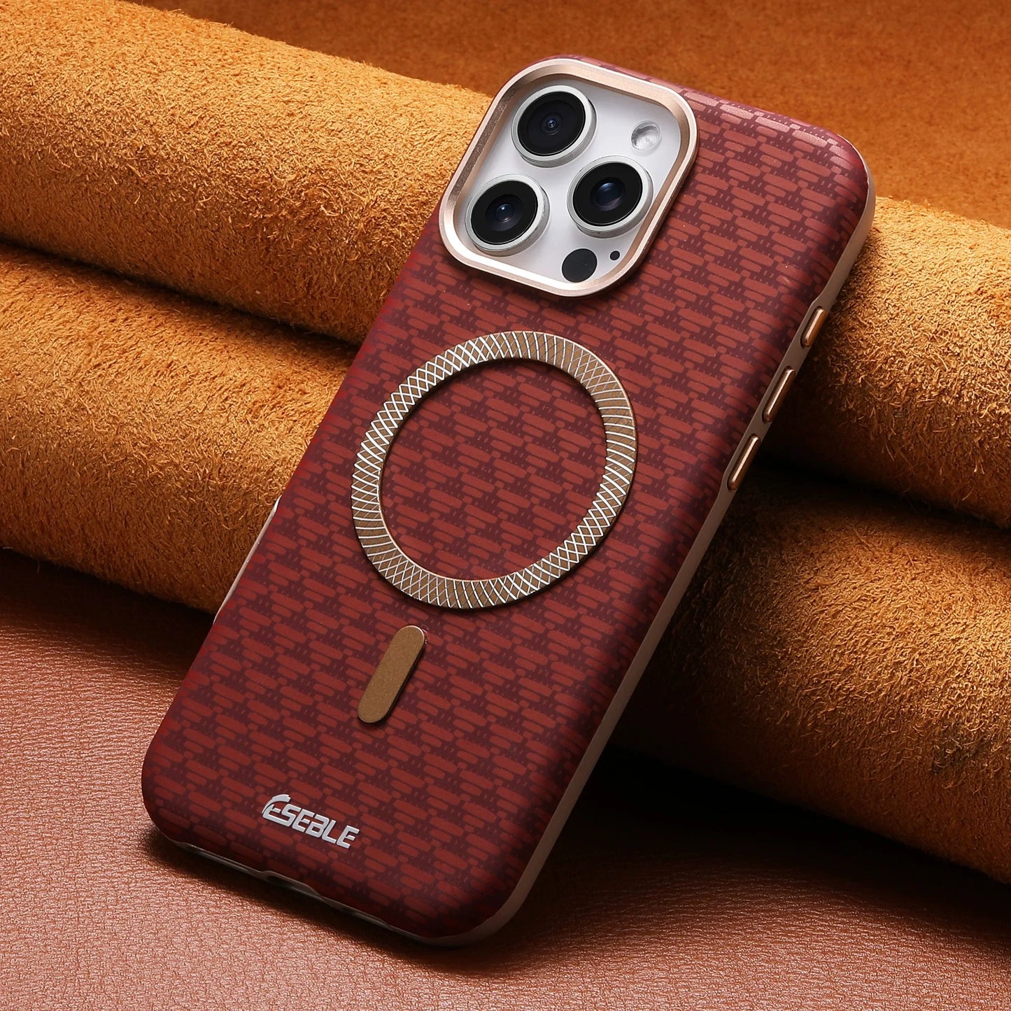 Matte Shockproof Leather Case For iPhone