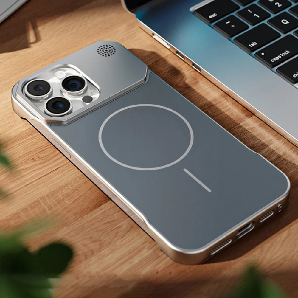 Matte Frameless Hard Armor Case For iPhone