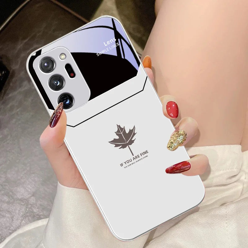 Tempered Glass Case For Samsung