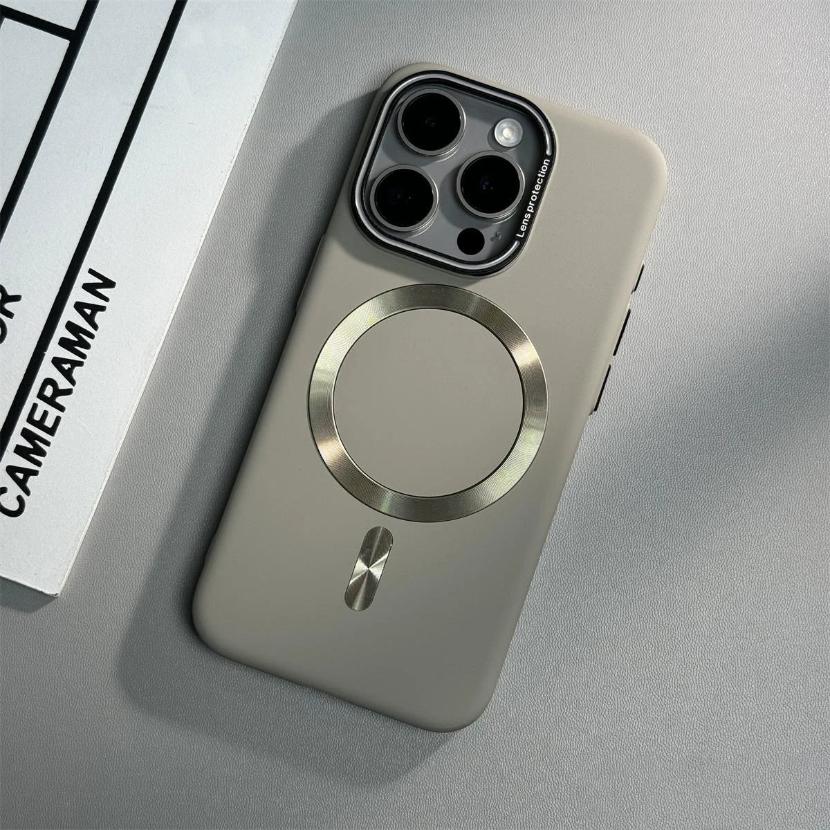 Lens Protection Matte Magnetic Case for iPhone