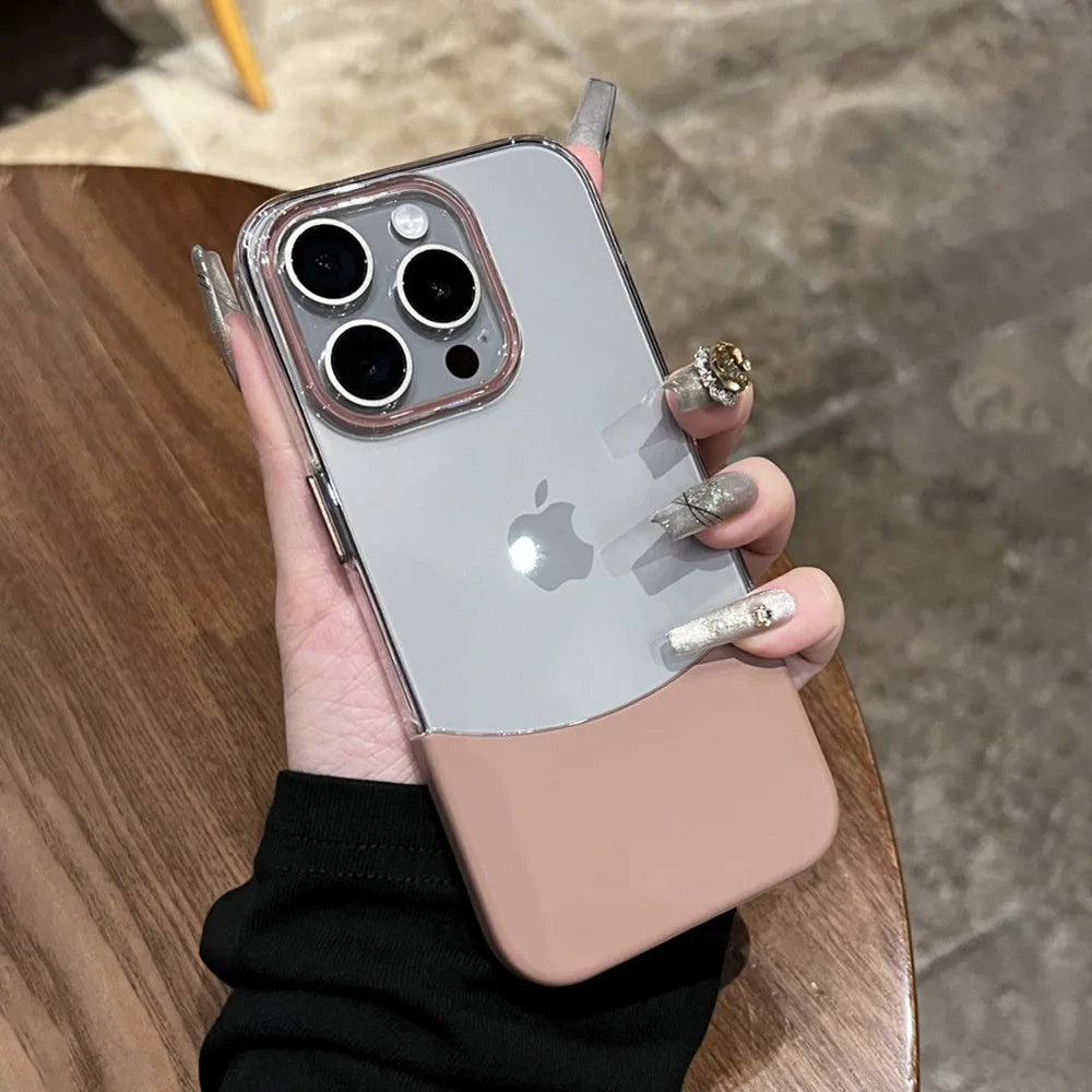 Transparent Splice Color Clear Case For iPhone