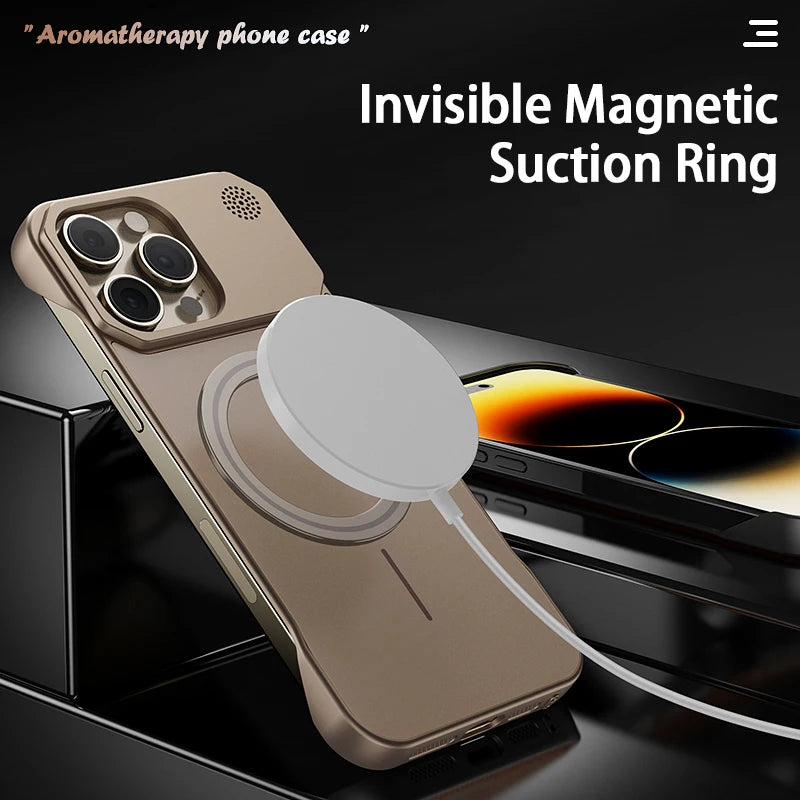 Matte Frameless Aromatherapy Case For iPhone