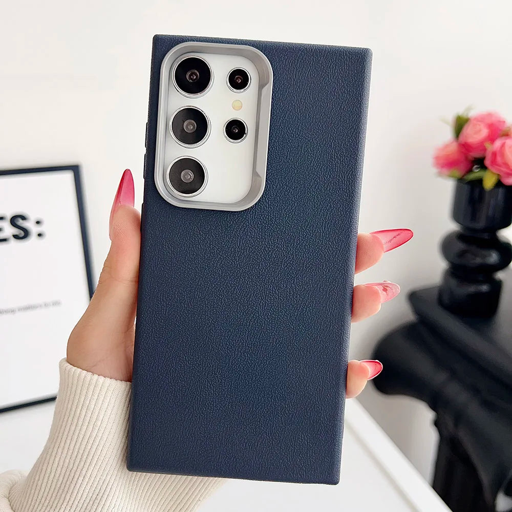 Litchi Grain Matte Case for Samsung