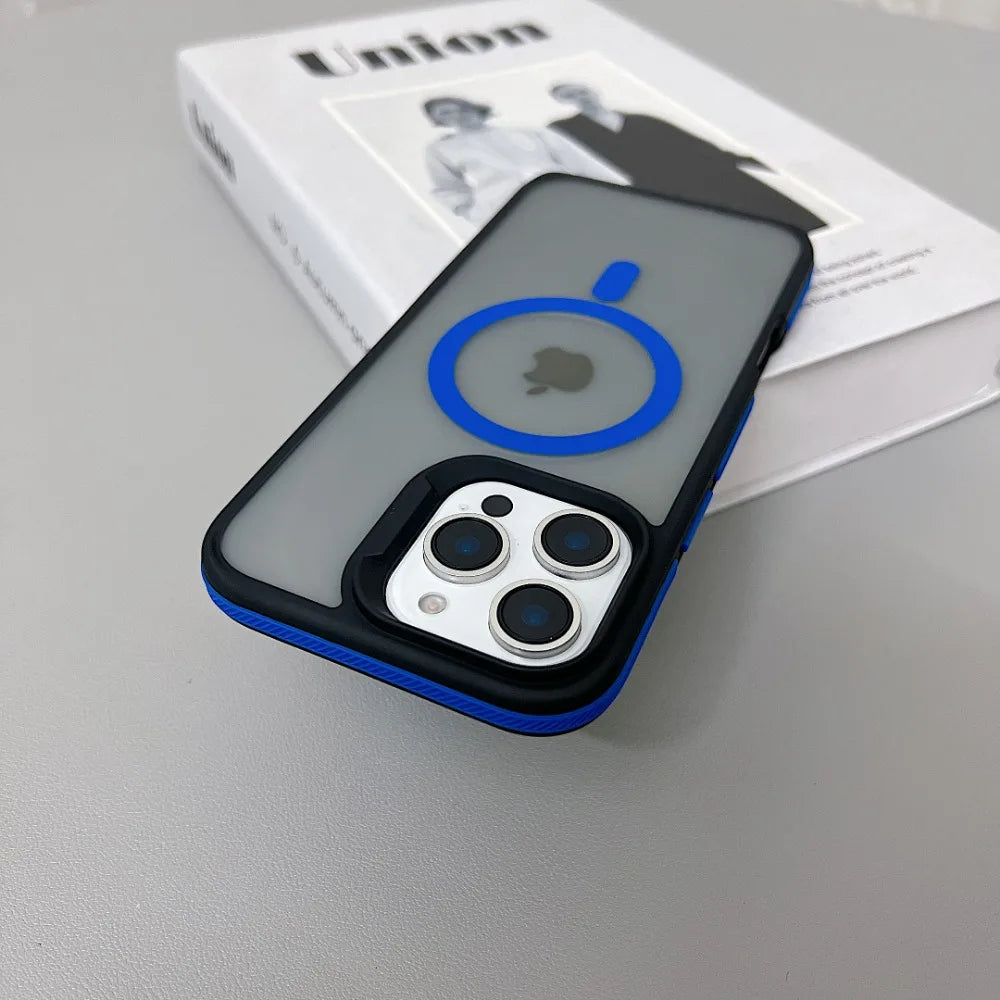 Frame Colorful Matte Translucent Case For iPhone