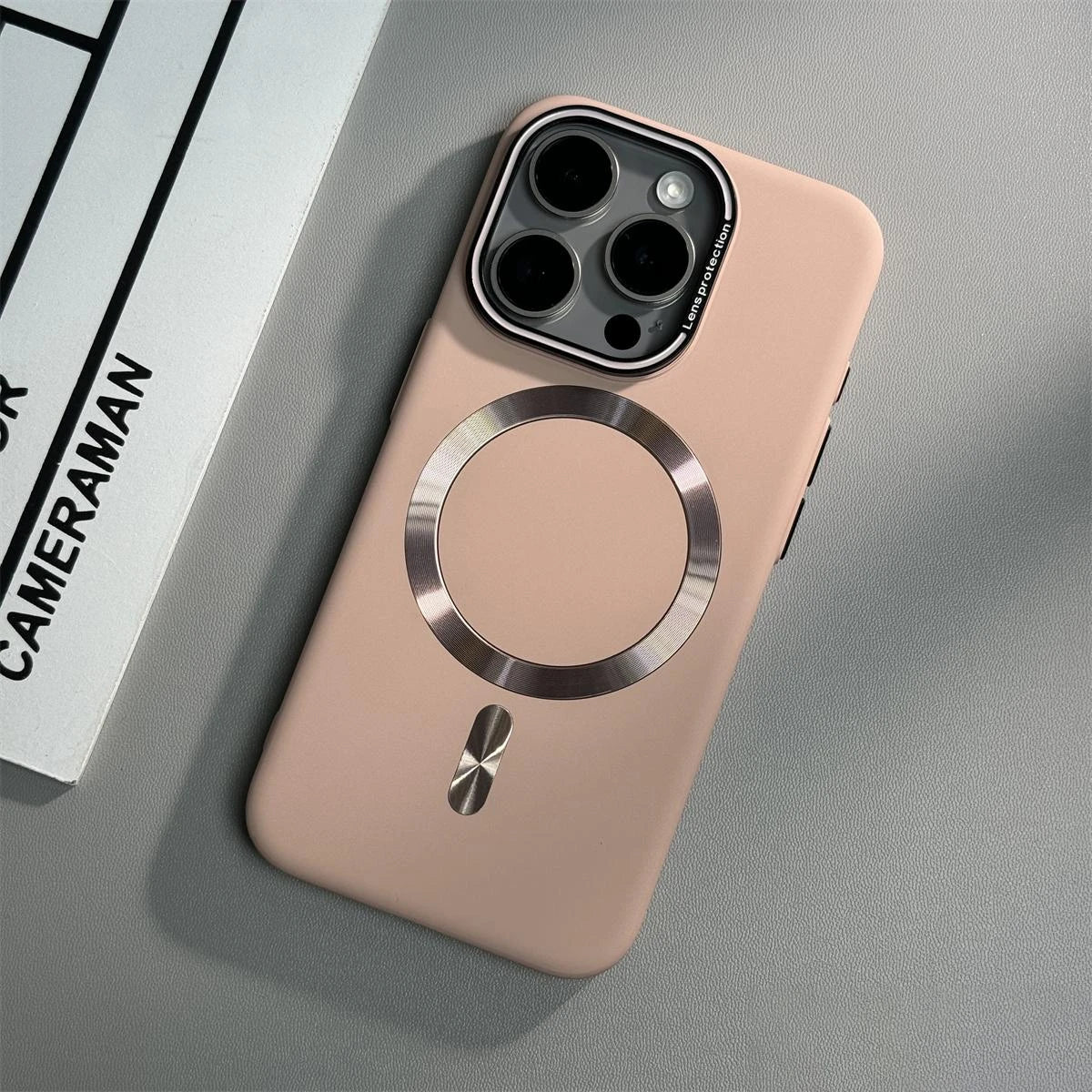 Lens Protection Matte Magnetic Case for iPhone