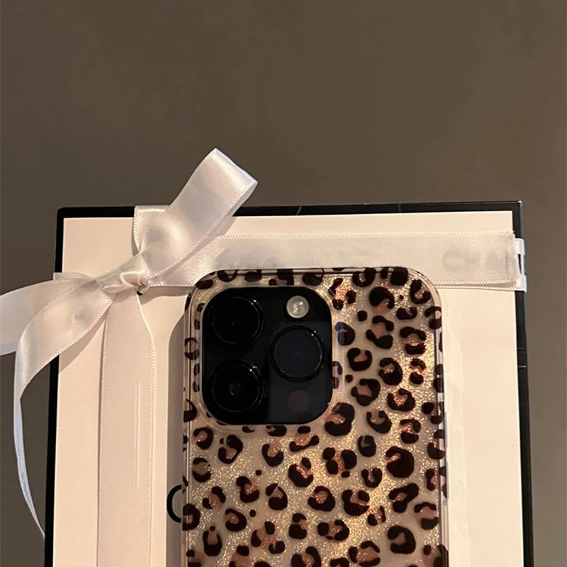 Cute Leopard Print Case For iPhone