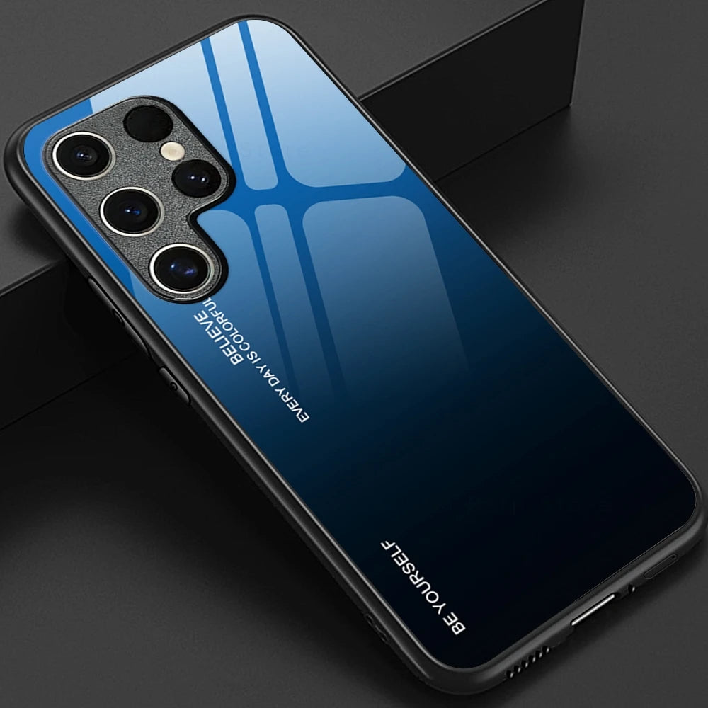 Gradient Tempered Glass Cover For Samsung