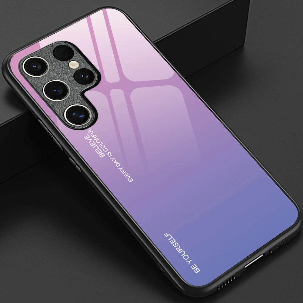 Gradient Tempered Glass Cover For Samsung