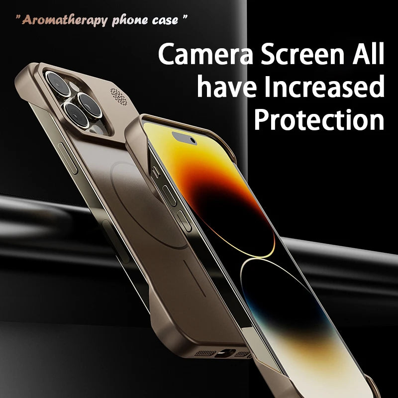 Matte Frameless Aromatherapy Case For iPhone