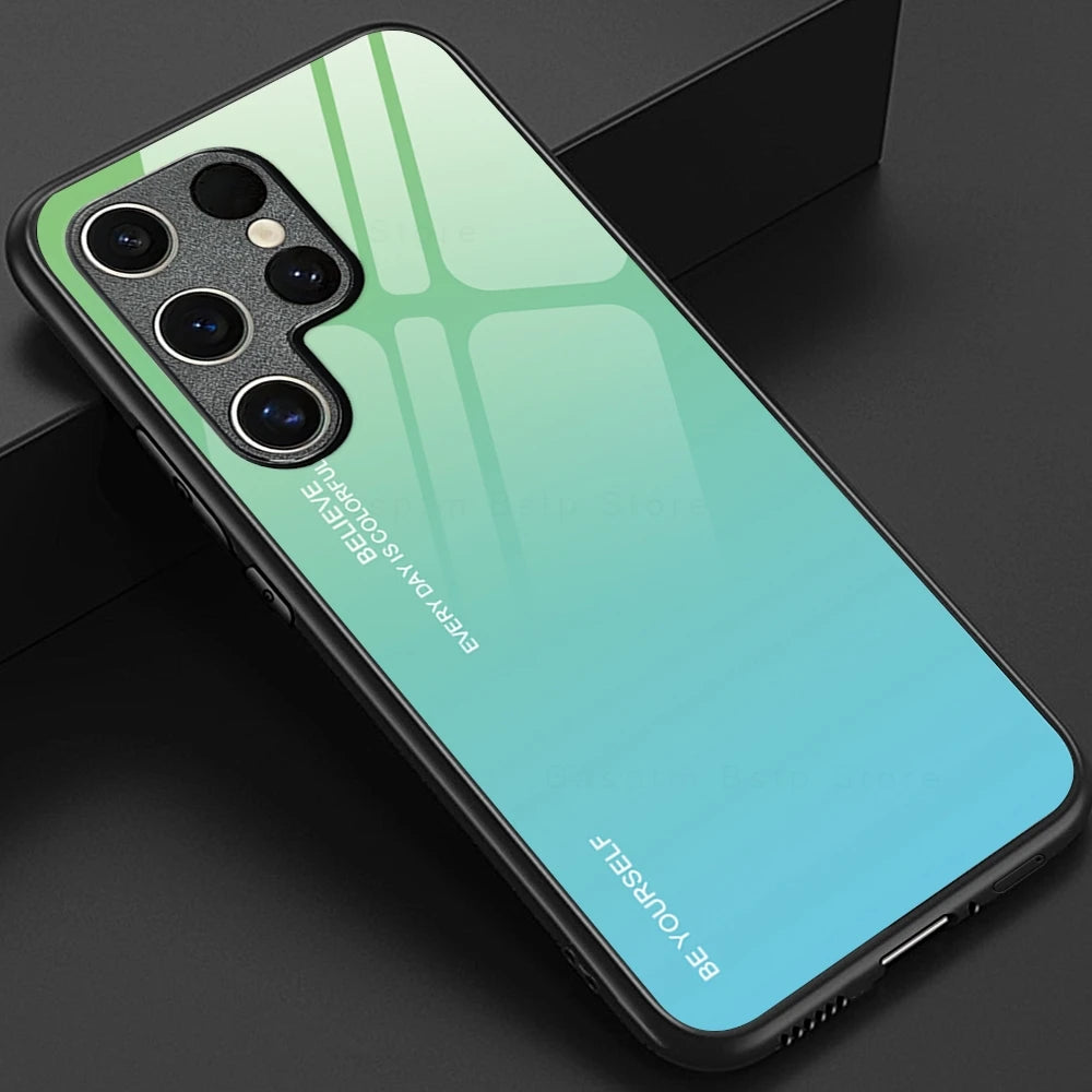 Gradient Tempered Glass Cover For Samsung