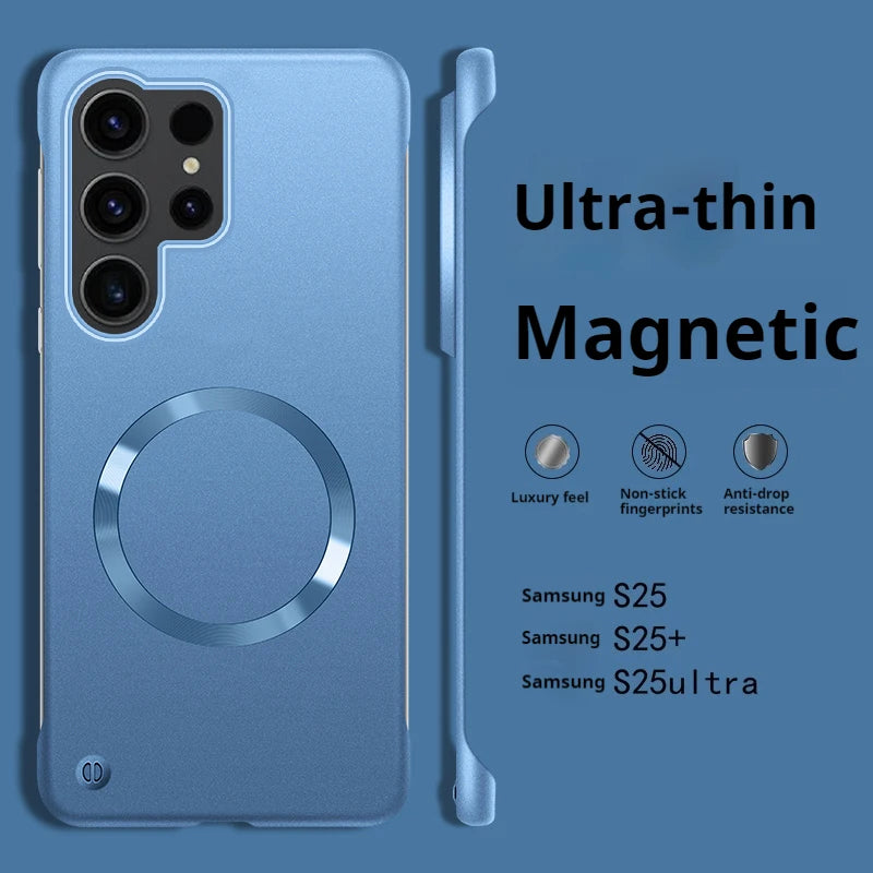 Magnetic Borderless Hard Case For Samsung Galaxy