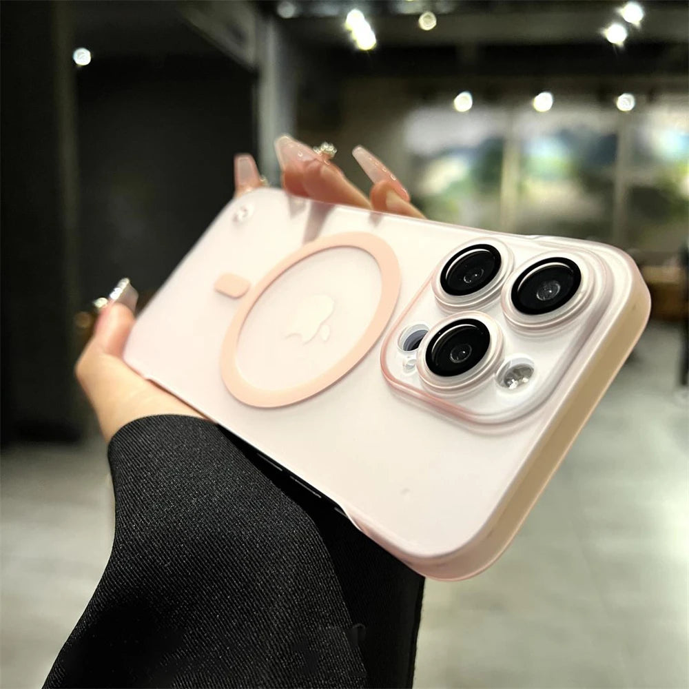 Frameless Matte Transparent Case For iPhone