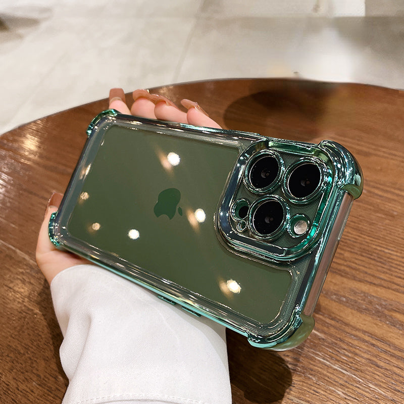 Electroplate Transparent Case For iPhone