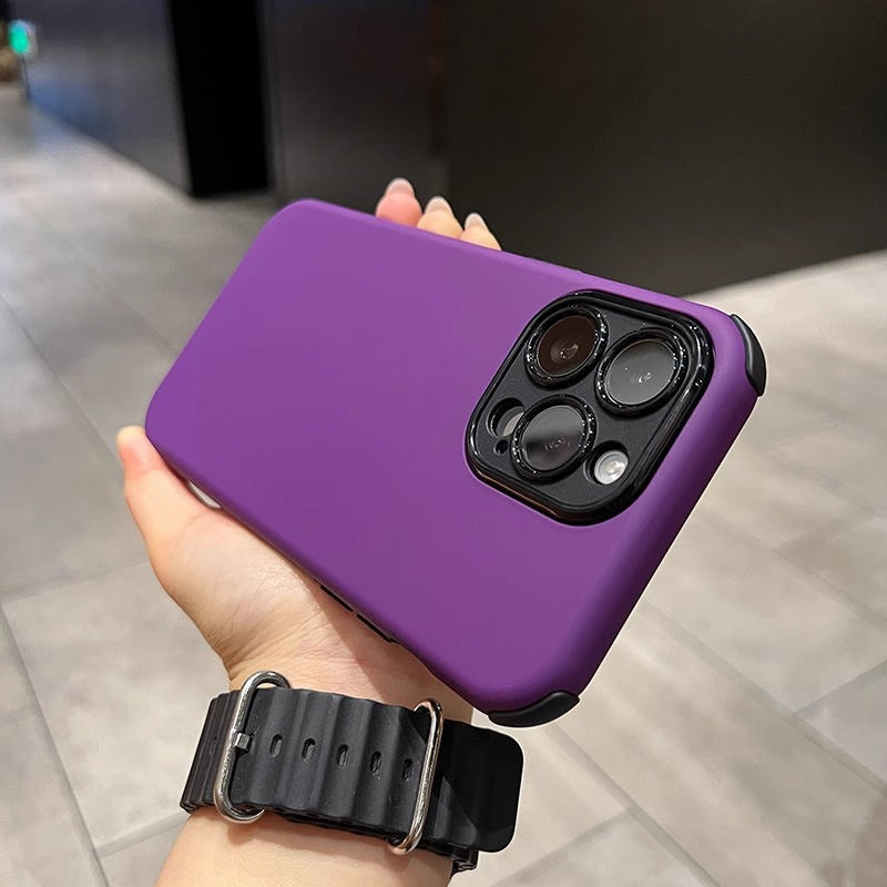 Candy Color Shockproof Soft Case For iPhone