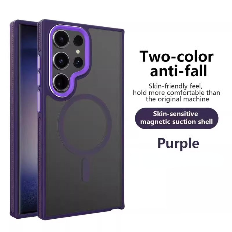 Frame Colorful Matte Translucent Case For Samsung