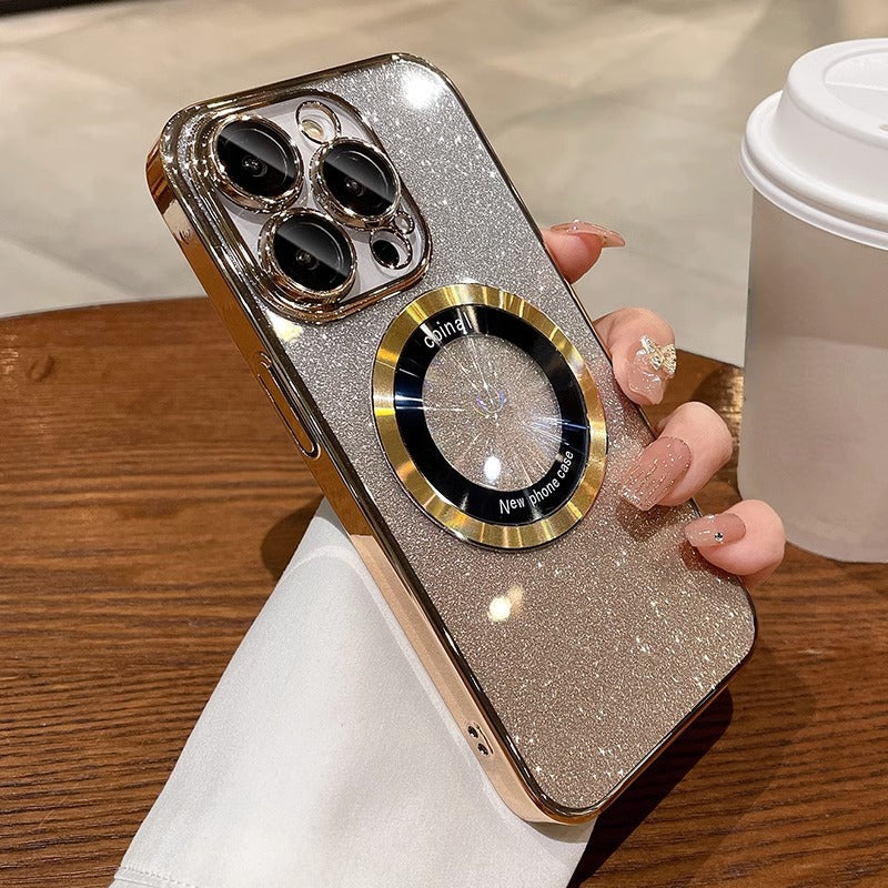 Plating Gradient Glitter Case for iPhone