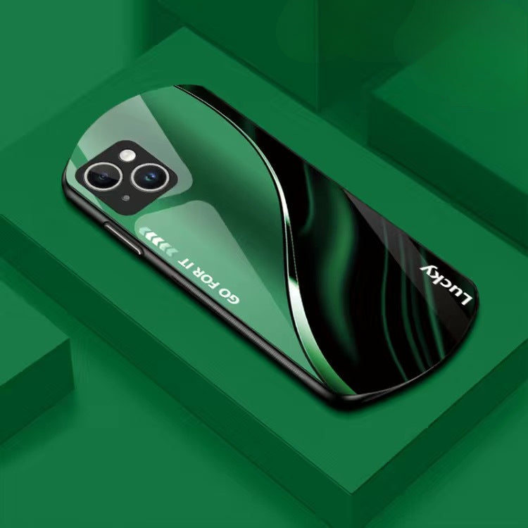 Curved Dazzle Color Flow Hard Case for iPhone