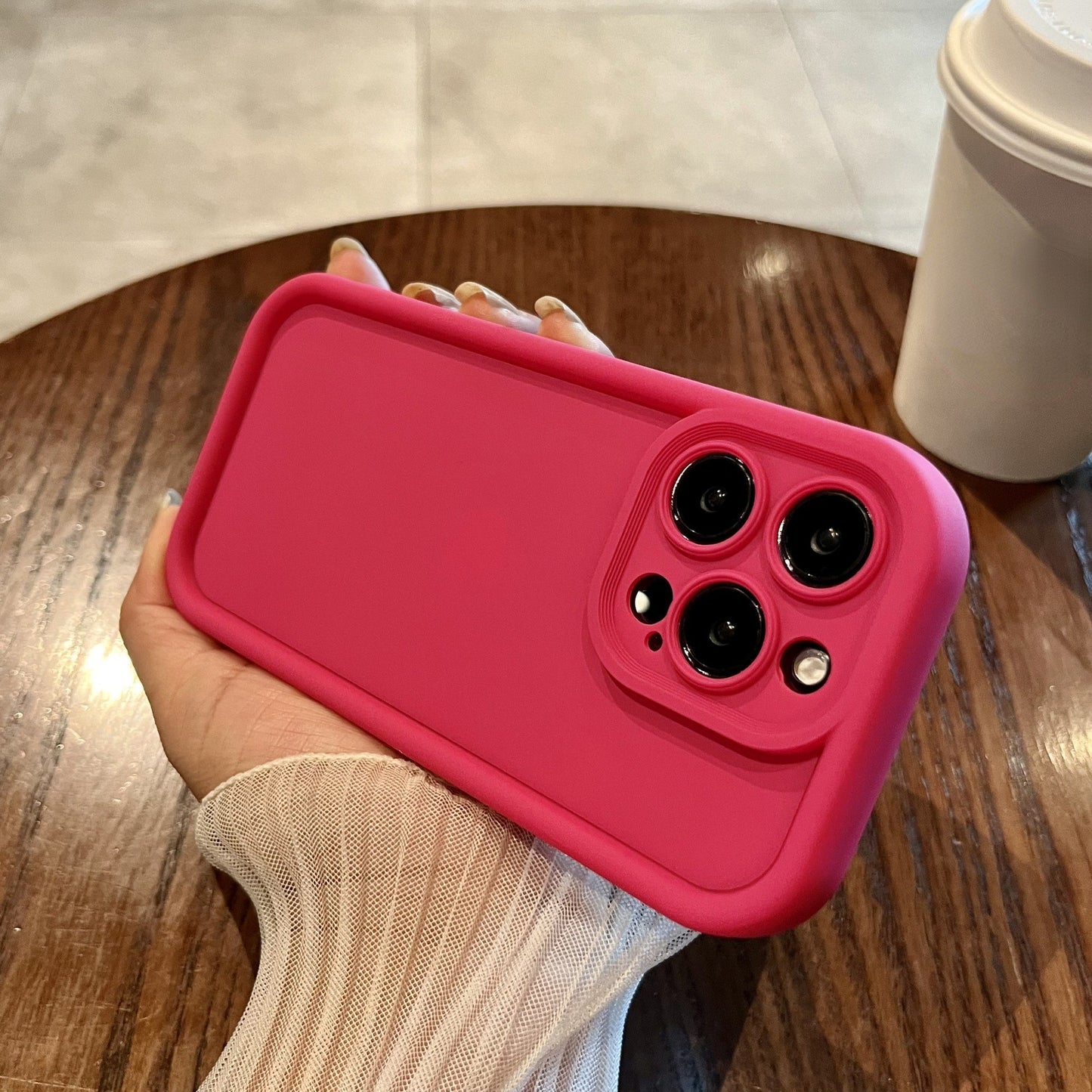 Matte Shockproof Silicone Case for iPhone