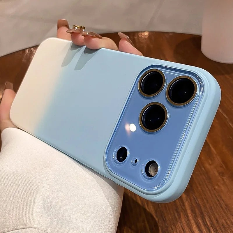 Large Window Gradient Soft Case for iPhone