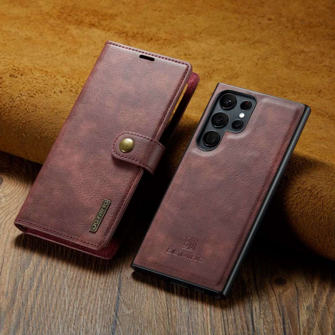 2 in 1 Detachable Flip Leather Case For Samsung Galaxy