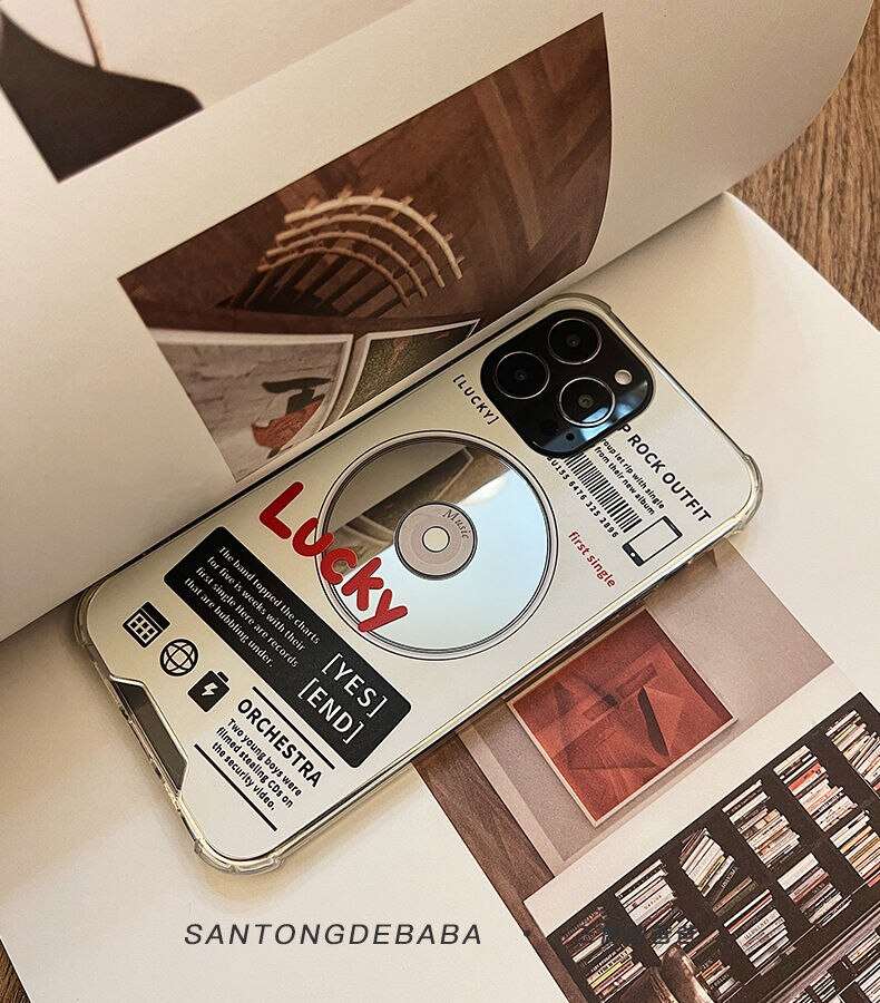 Creative Retro CD Mirror Case For iPhone