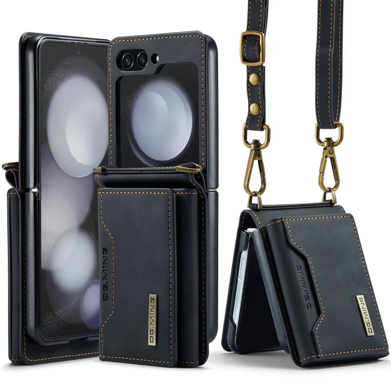 2 in 1 Detachable Leather Wallet Case For Samsung Galaxy