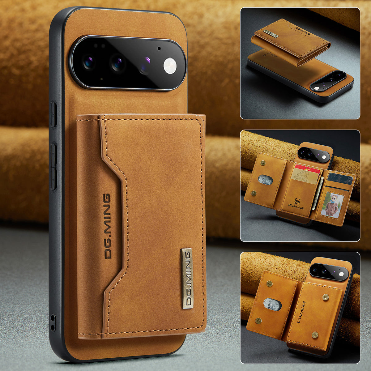 2 in 1 Detachable Leather Wallet Case for Google Pixel