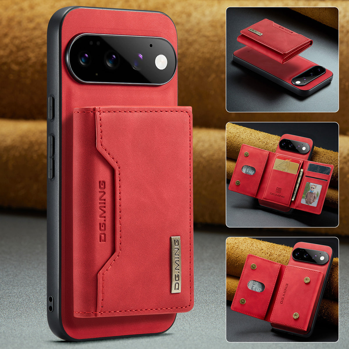 2 in 1 Detachable Leather Wallet Case for Google Pixel