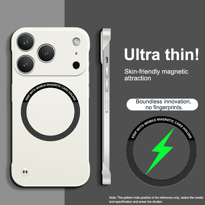 Magnetic Frameless Hard Case For iPhone