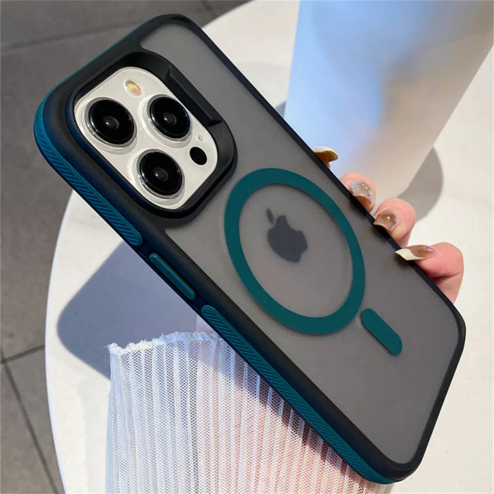 Frame Colorful Matte Translucent Case For iPhone