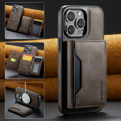 2 in 1 Magnetic Leather Wallet Case for iPhone