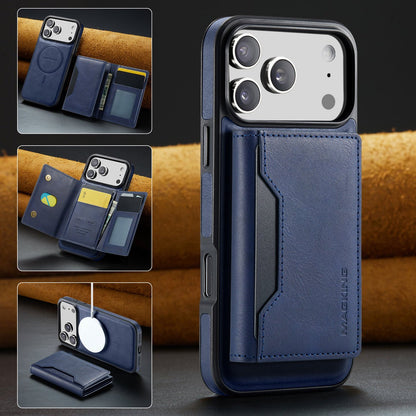 2 in 1 Magnetic Leather Wallet Case for iPhone