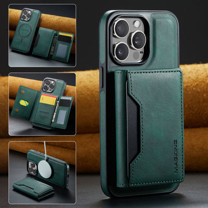 2 in 1 Magnetic Leather Wallet Case for iPhone