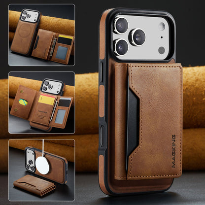 2 in 1 Magnetic Leather Wallet Case for iPhone